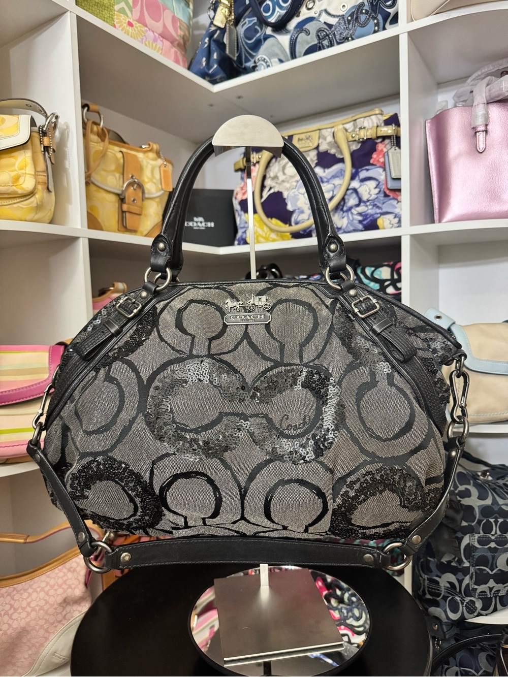 Coach Madison Sequin Satchel